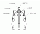 EXTRACTOR FORZA SERIE 7300T MECÁNICO DE 3 PATAS